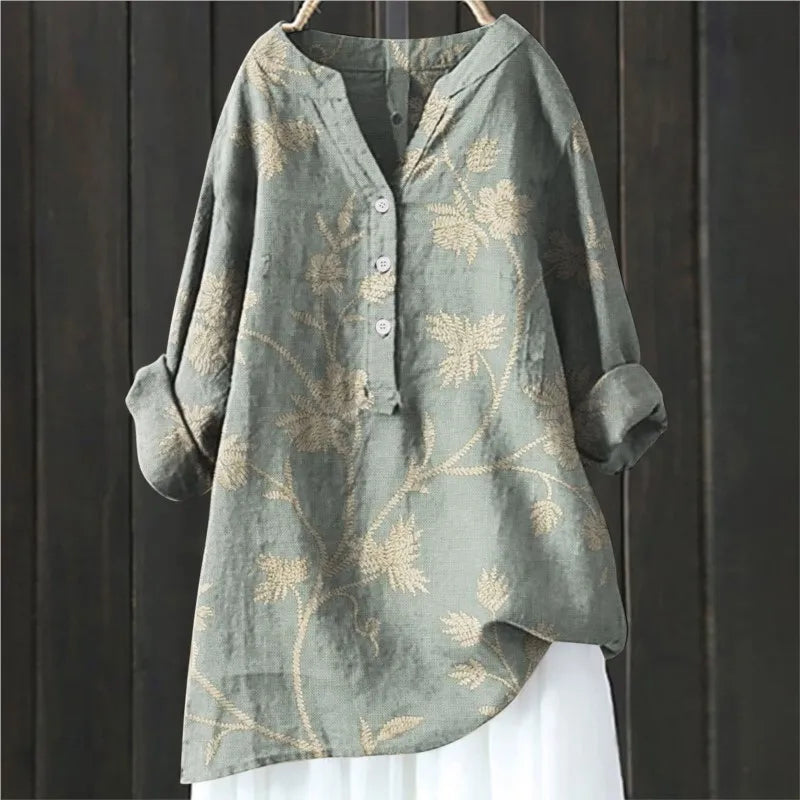 BLUSA LARGA DI FIORI ISALINE