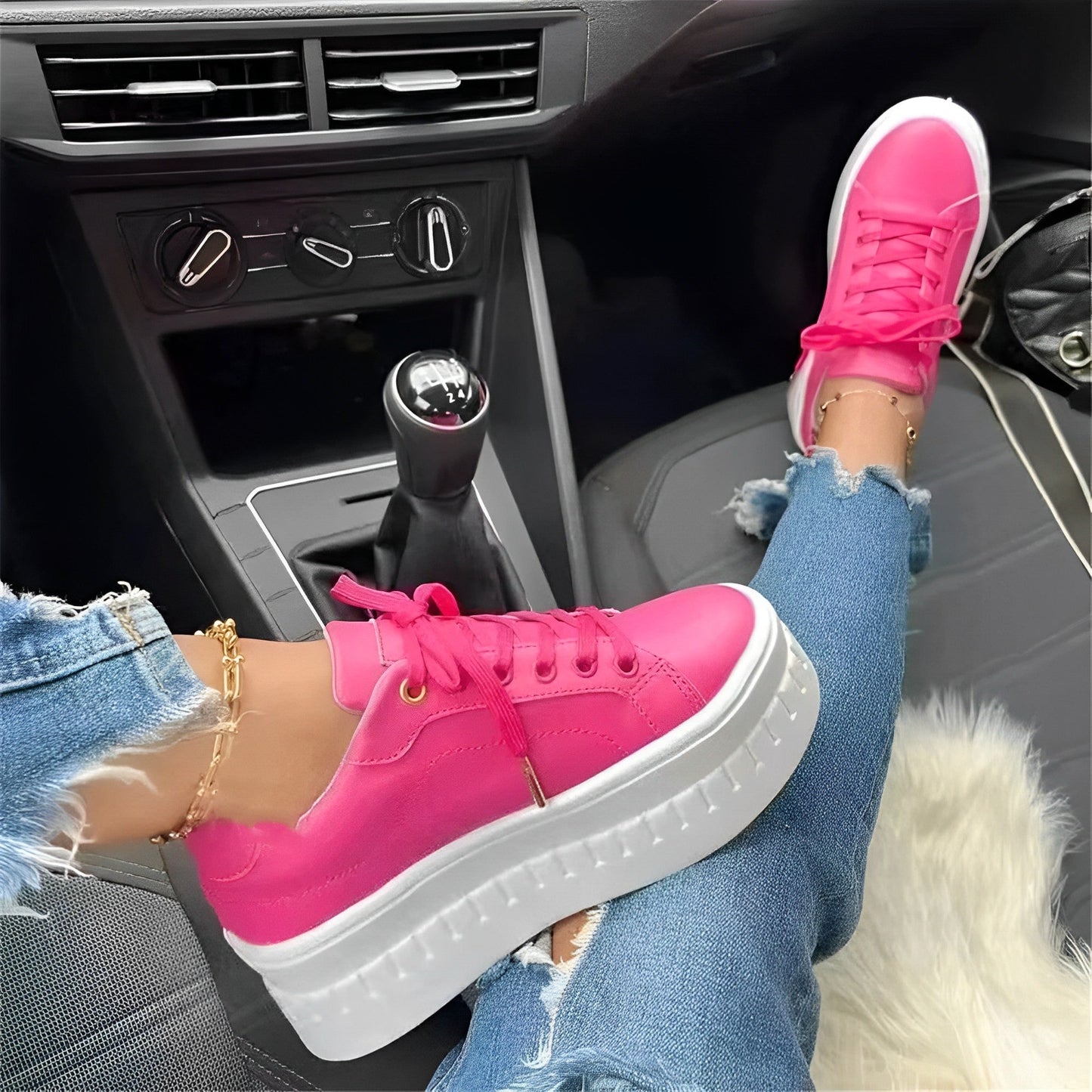 Valerie - Zapatilla di plataforma con suola gruesa per donna