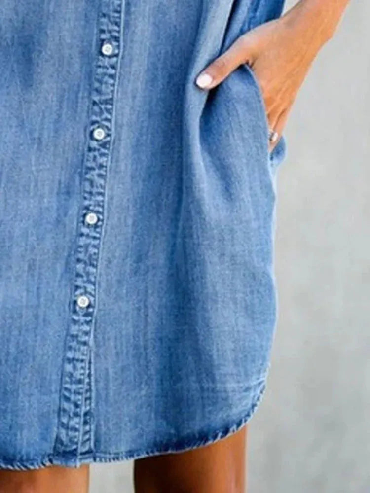 Jessa | Abito di Denim Senza tempo