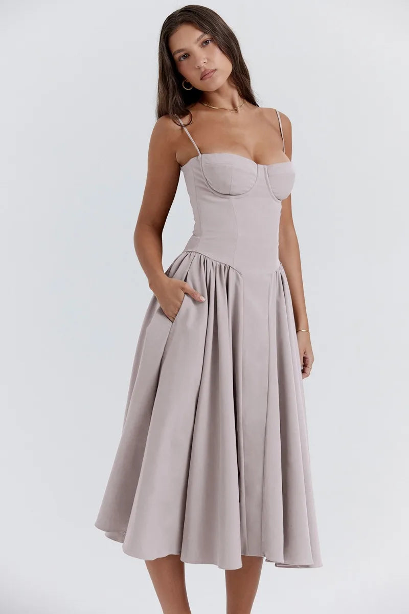 Elara | Abito Estivo Corsé Elegante
