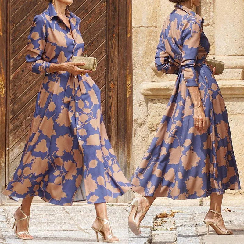 Floriza – Abito Stile Camicia Classica