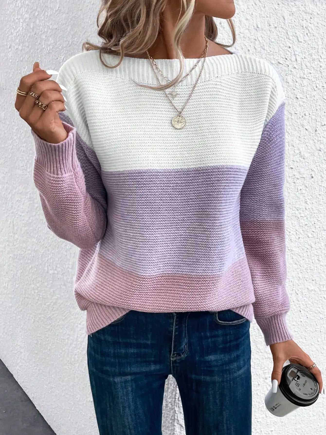 Daphne - Maglione in maglia Ombre