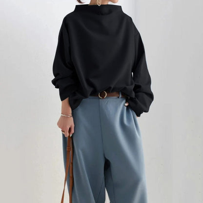 Wanda | Top di Maglia Morbido con Collo alto