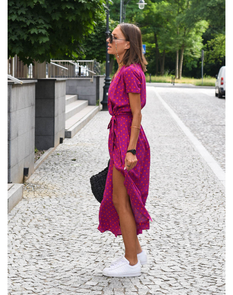 Yasmine | Abito elegante con scollo a V
