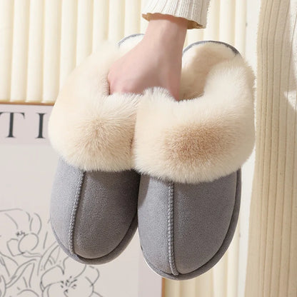 Pantofole di Interna di Felpa da donna con Revestimiento Morbida e Comfort Acogedor