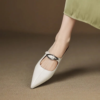 Wilda – Mules in pelle naturale