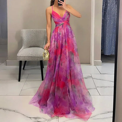 Jennifer | Elegante Abito maxi Floreale