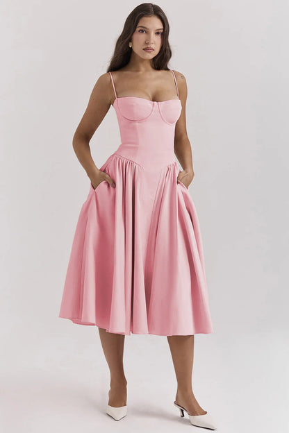 Elara | Abito di Sole con Corsetto Elegante