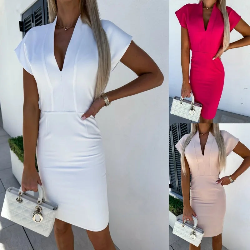 Sam | Abito Slim con scollo a V
