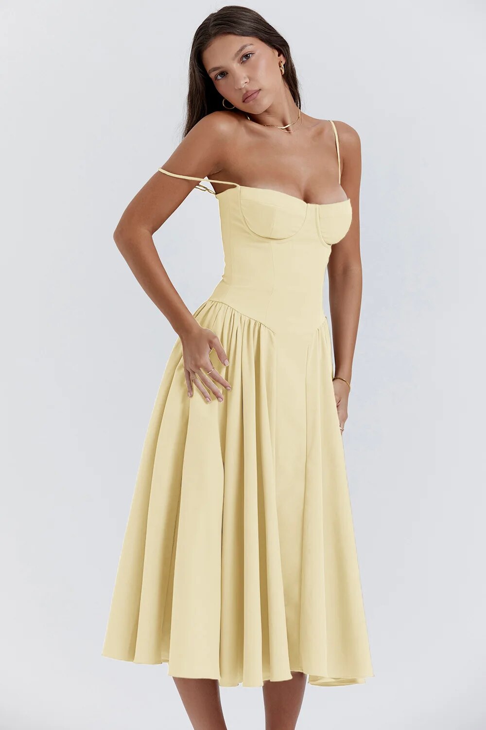 Elara | Abito Estivo Corsé Elegante