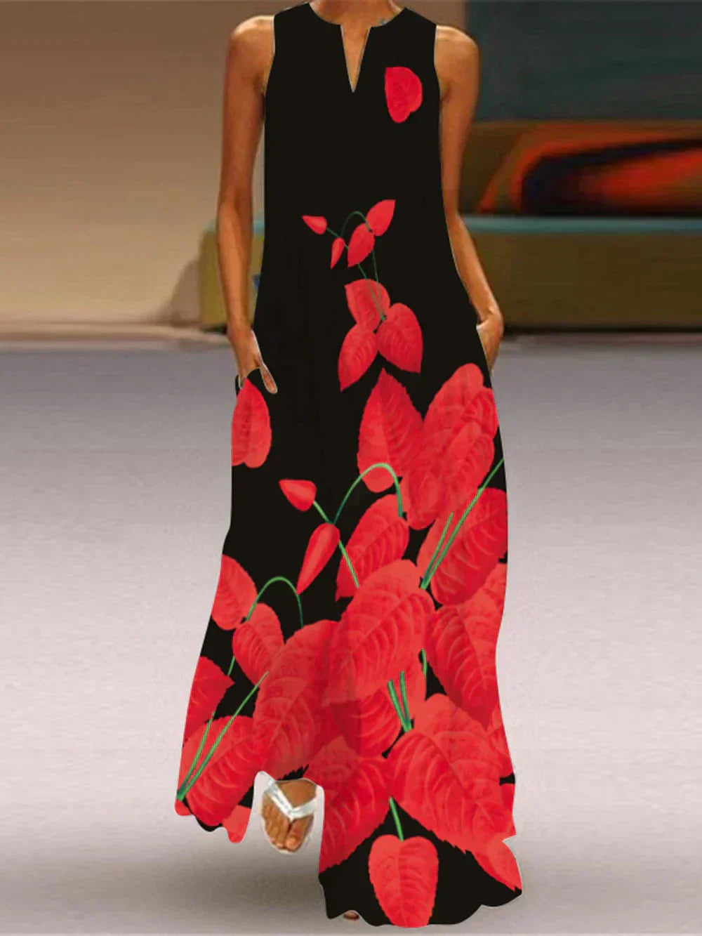MONICA – ABITO MAXI FLORECER IN SILENCIO
