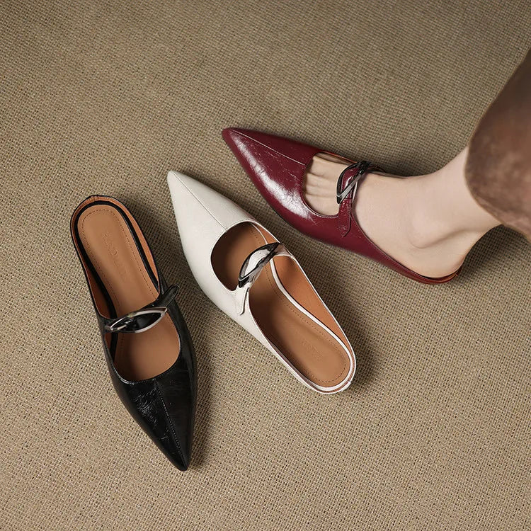 Wilda – Mules in pelle naturale