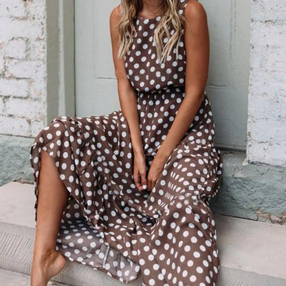 Abito Maxi con Pois Capri