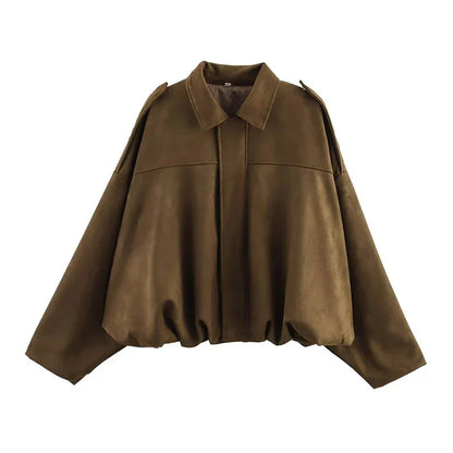 Giacca Diana – Bomber oversize Verde oliva