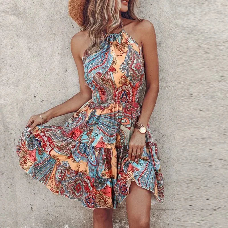 Marlowe - Abito midi Viscoso Bohemio Colorido