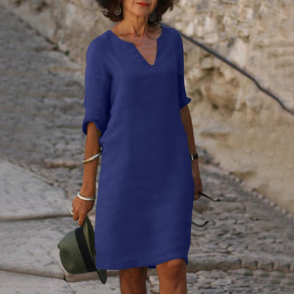 Silvia™ - Abito senza tempo con scollo a V che copre il pancia