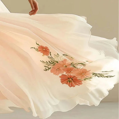 Rosa | Abiti di festa eleganti con scollo a V e vita alta