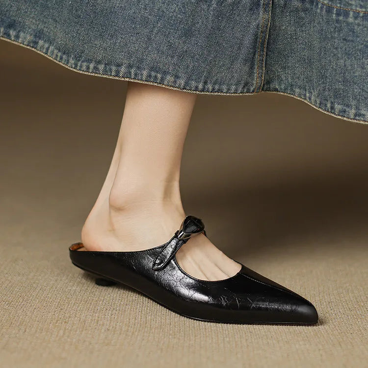 Wilda – Mules in pelle naturale