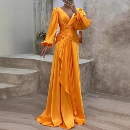 Aubrie - Abito maxi elegante e Fluido
