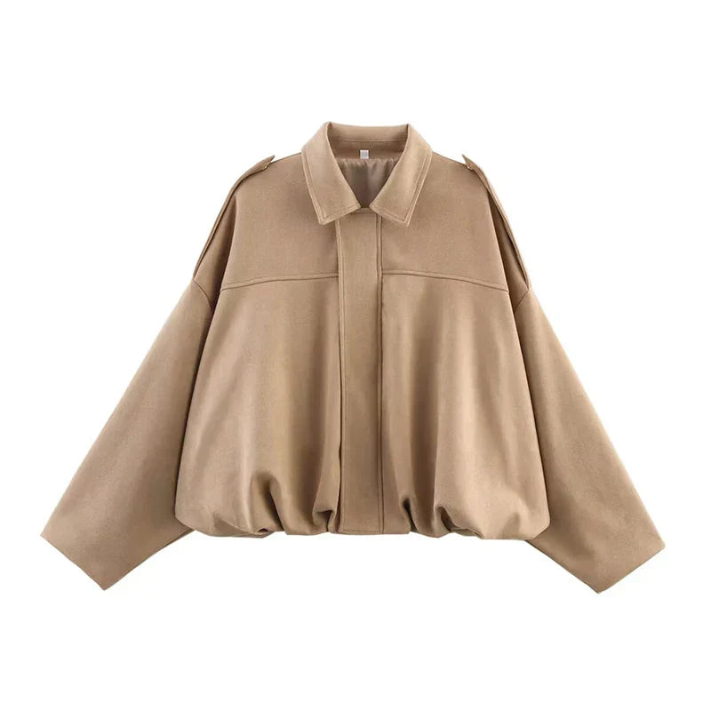 Giacca Diana – Bomber oversize Verde oliva