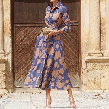 Verina - Elegante Abito lungo con scollo a V
