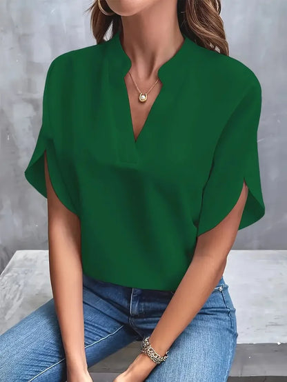 Bettina | Blusa fluida con scollo a V elegante