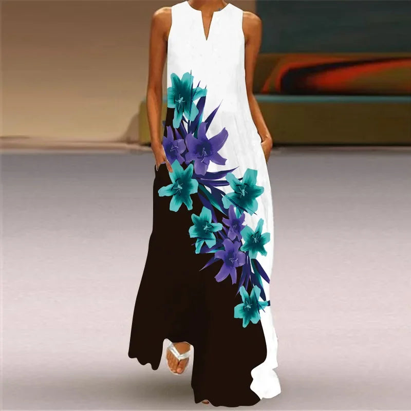 MONICA – ABITO MAXI FLORECER IN SILENCIO