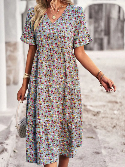 Layla™ - Abito Impreso Elegante con Scollo a V