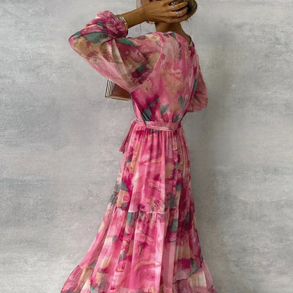 Grace™ - Abito Floreale Elegante Fatto a mano
