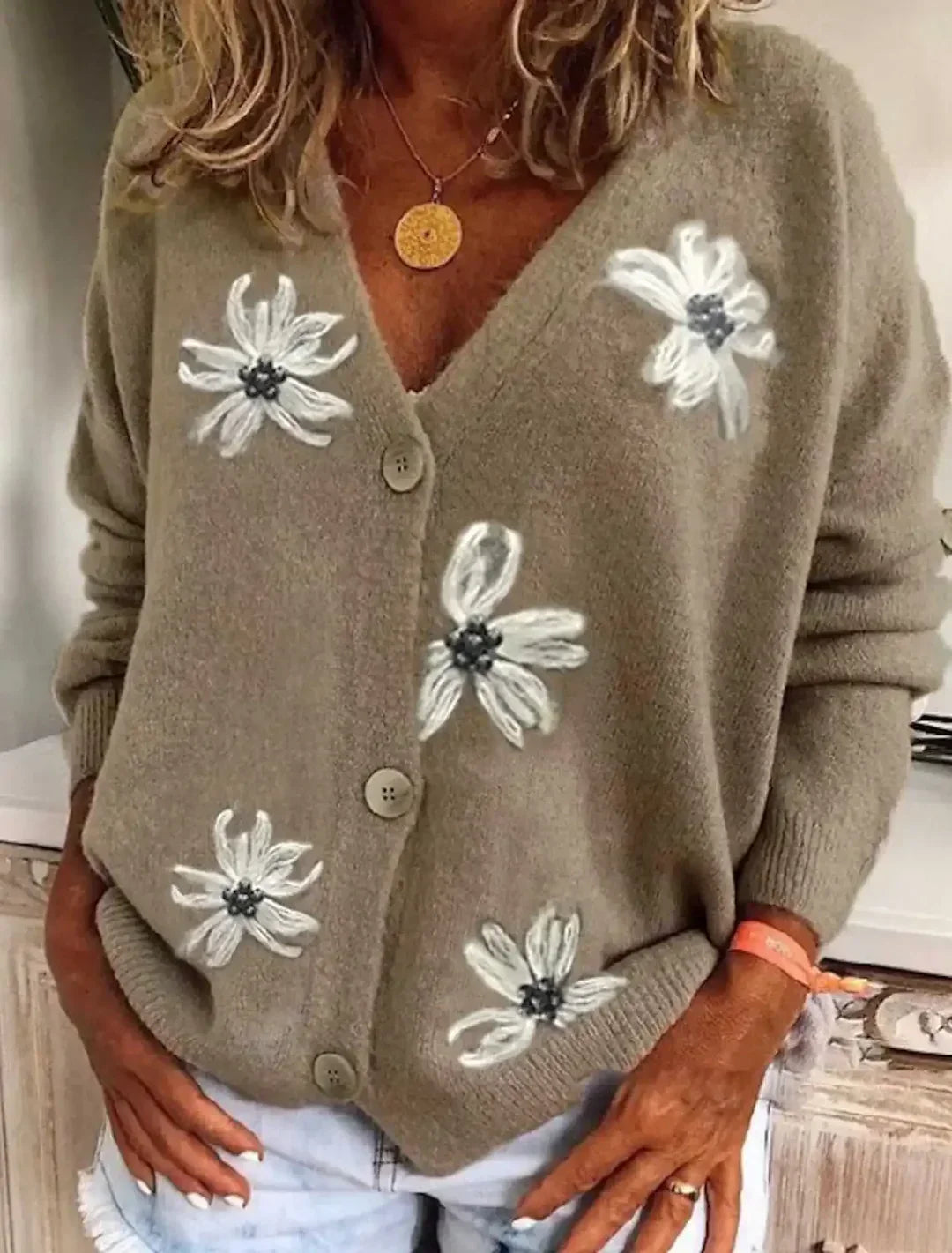 MARNIE | Maglione Stampato di Primavera