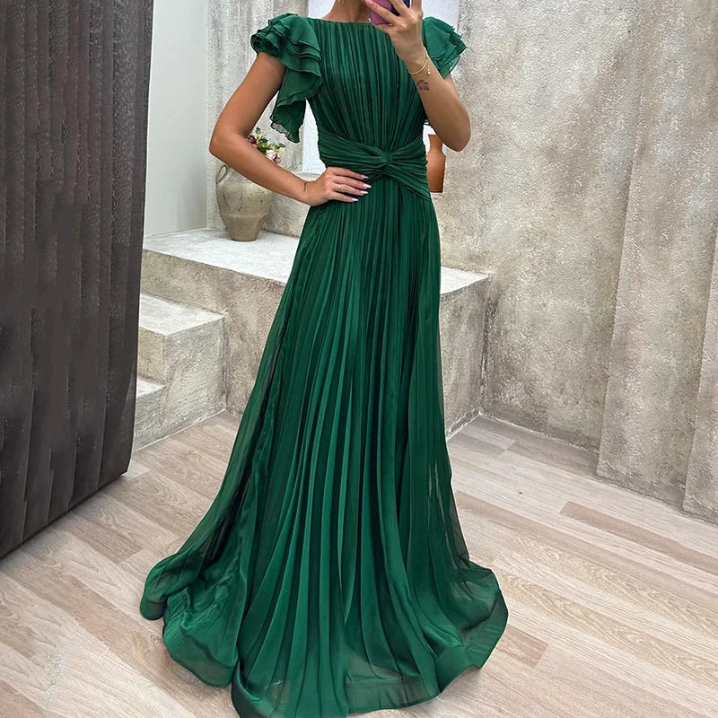 Abito da sera Plissettato Elegante - Alta Costura Senza tempo