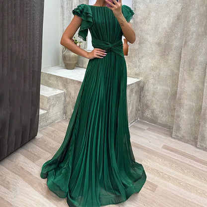 Abito da sera Plissettato Elegante - Alta Costura Senza tempo