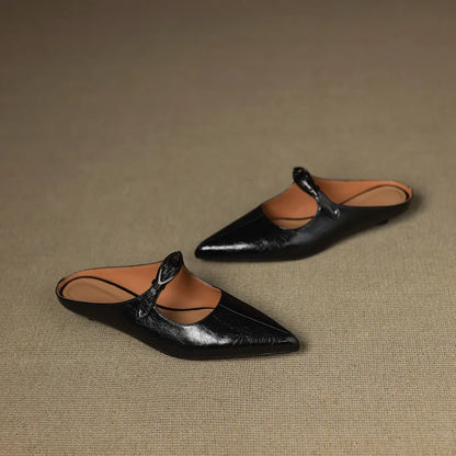 Wilda – Mules in pelle naturale