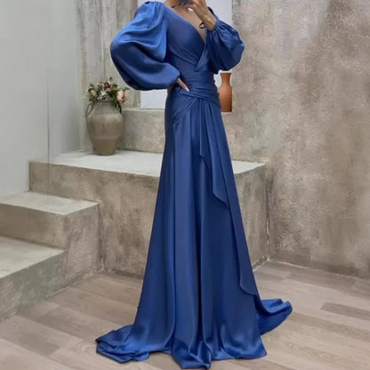 Aubrie - Abito maxi elegante e Fluido