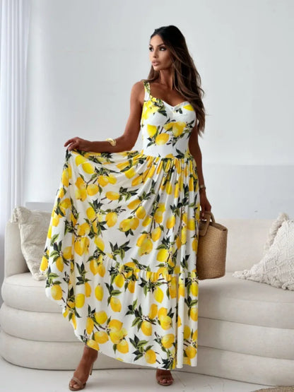 Abito maxi Plissettato Senza Espalda Lucia