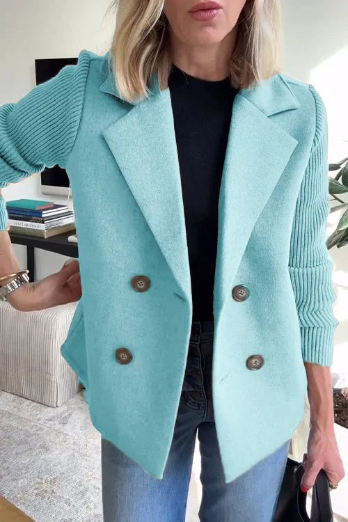 Amora™ | Blazer elegante con maniche in maglia