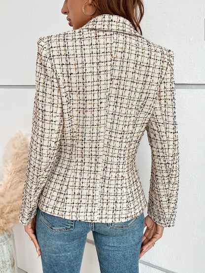 Jalu™ | Blazer di doble botonadura con stampa a quadri