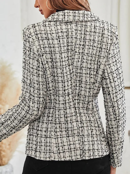 Jalu™ | Blazer di doble botonadura con stampa a quadri