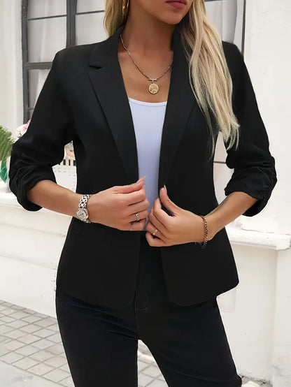 Deva™ | Blusa con maniche drapeadas di tres cuartos