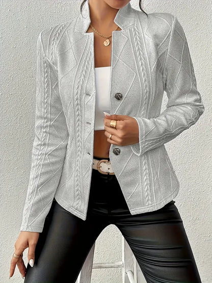 Mars™ | Blazer con ricamato e collo reverso