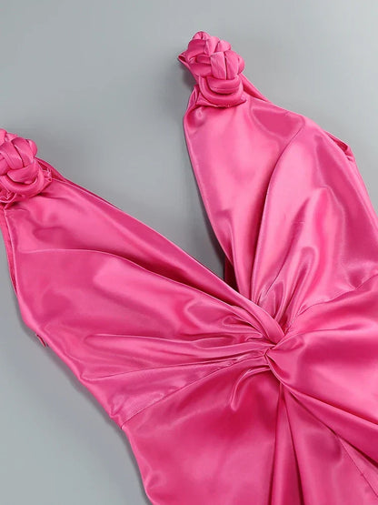 Zoey | Abito maxi Senza maniche con Pliegues Eleganti