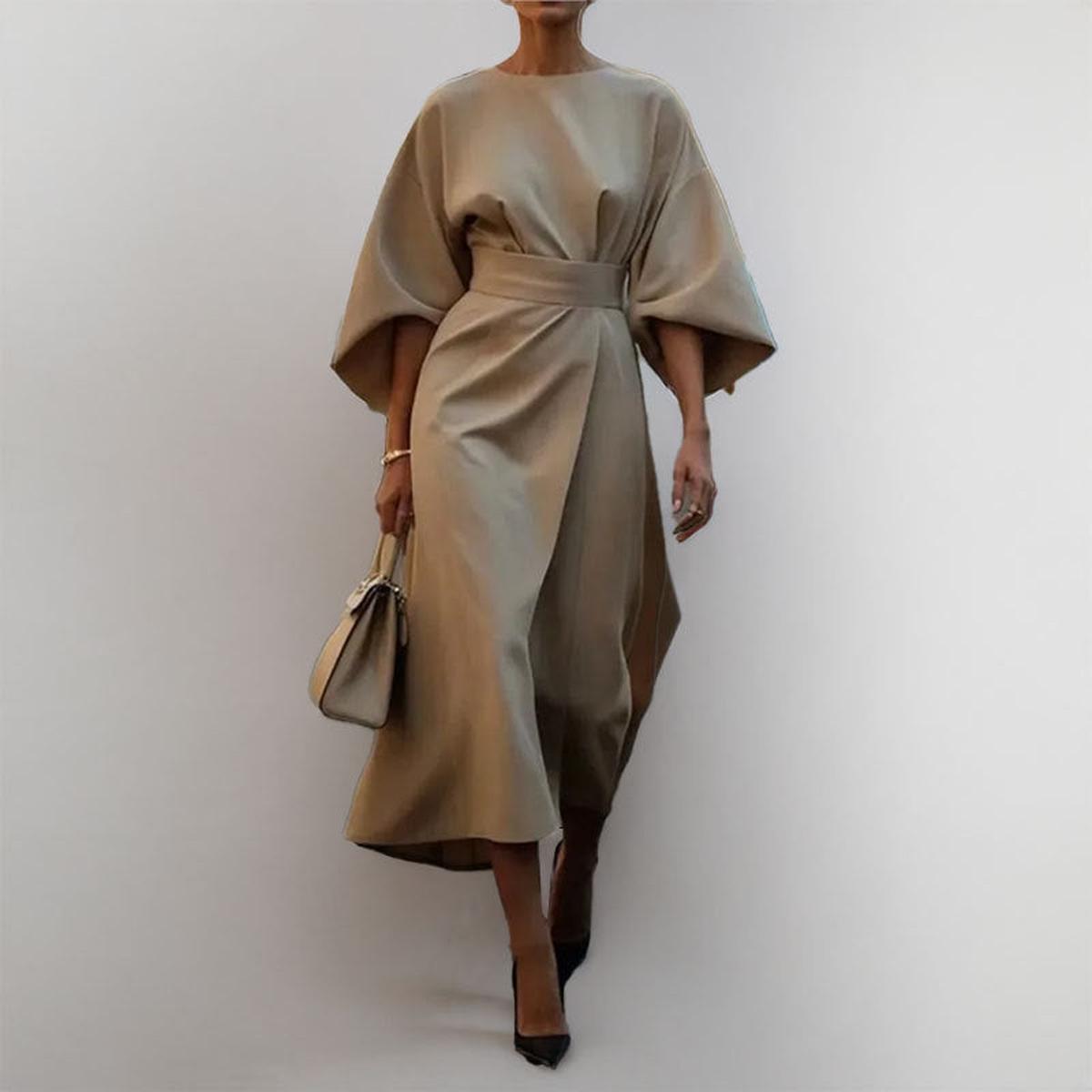 Robe Lunga Elegante Manica Murciélago