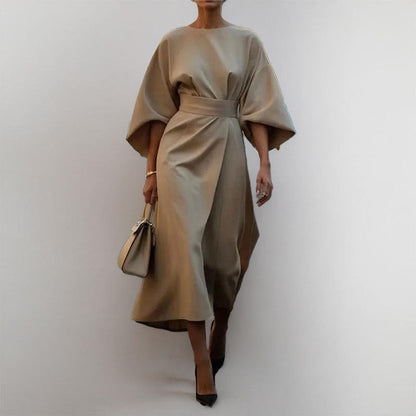 Robe Lunga Elegante Manica Murciélago