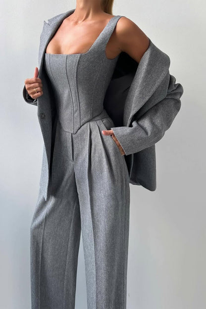 Grace | Set tre pezzi con Blazer di Doppio Bottone
