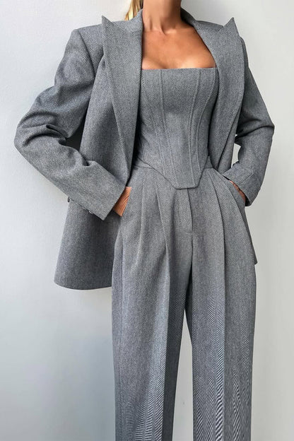 Grace | Set tre pezzi con Blazer di Doppio Bottone