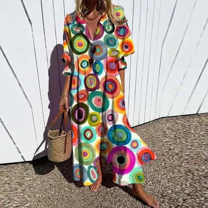 Jessy | Abito maxi Boho di Lusso (Casi agotado)