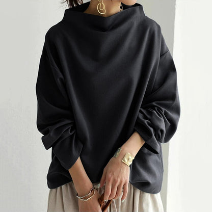 Wanda | Top di Maglia Morbido con Collo alto