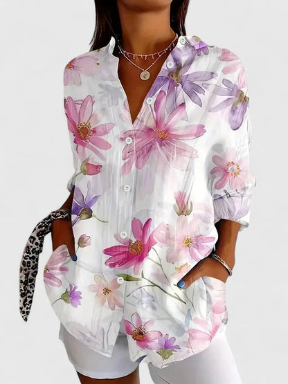 Anica - Blusa Artistica Vivaz con bottoni