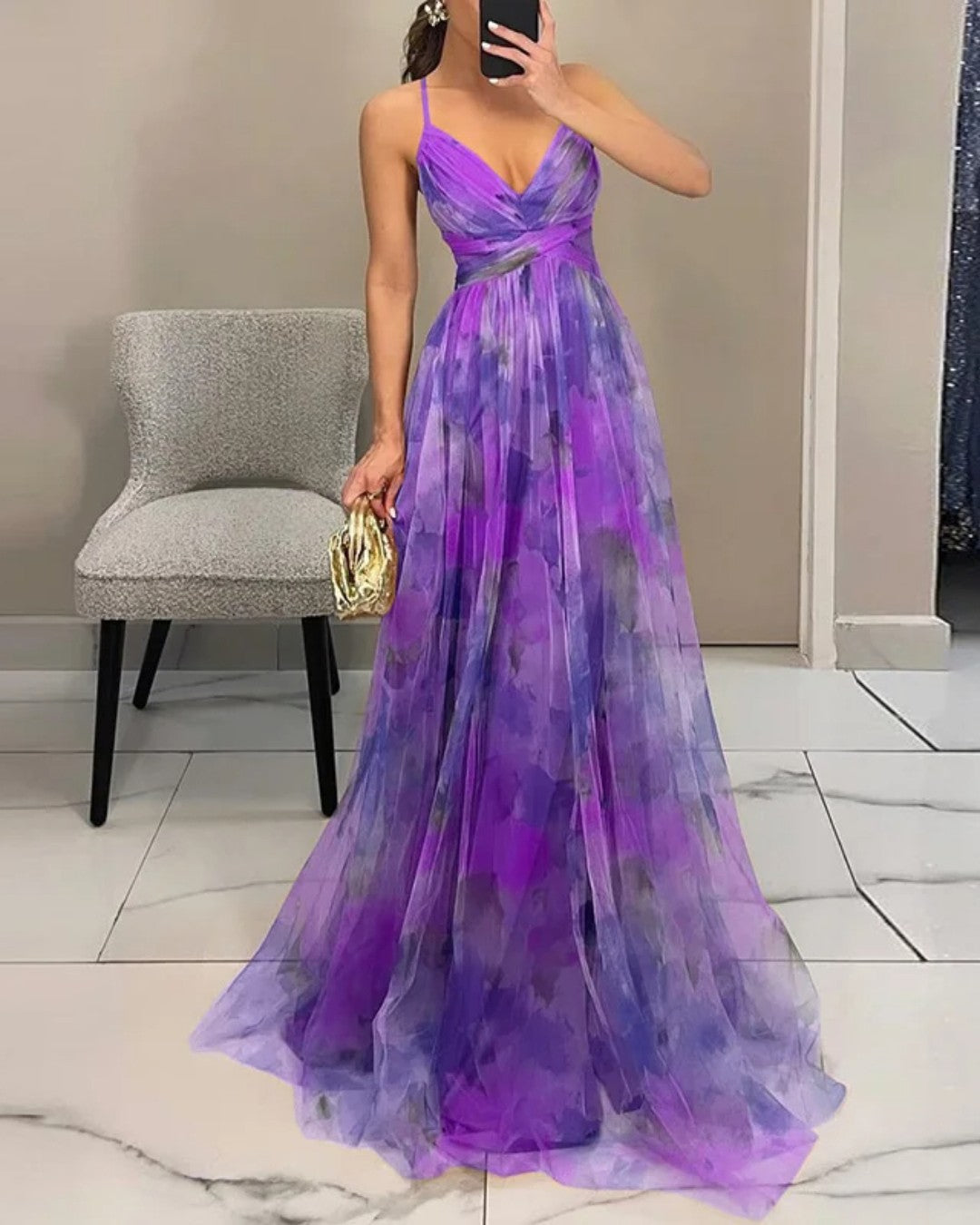 Giselle™ | Incantevole Abito maxi con Stampa floreale