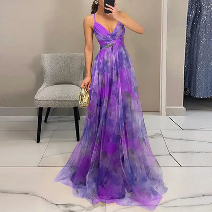 Jennifer | Elegante Abito maxi Floreale
